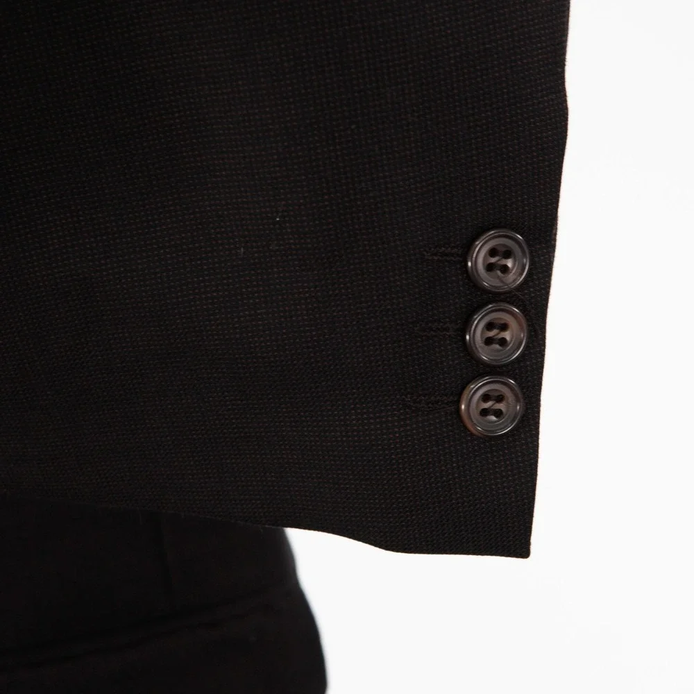 Savile Row Alexandre London Wool Brown Birdseye 2 Piece Suit 42R  37 / 31